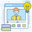 Online Tutorial Online Guide Online Lesson Icon