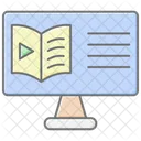 Learning Platform Lineal Color Icon Icon