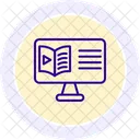 Learning Platform Line Icon Icon