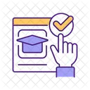 Learning platform interface  Icon