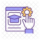 Learning platform settings  Icon