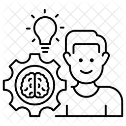 Learning Process Icon - Download in Line Style