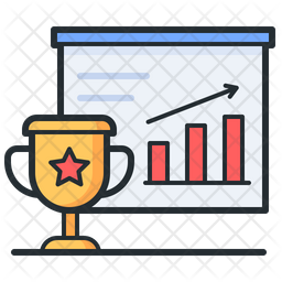 Learning Progress Icon - Download in Colored Outline Style