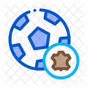 Leather Soccer Ball Icon