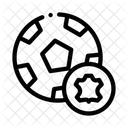 Leather Soccer Ball Icon