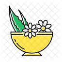 Leaves in bowl  Icon