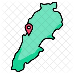 Lebanese map  Icon