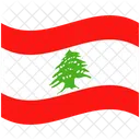 Flag Country Lebanon Icon