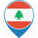 Lebanon Flag World Icon