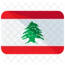 Lebanon Flag Country Icon