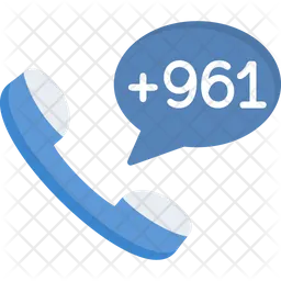 Lebanon Dial Code  Icon