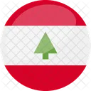 Lebanon Flag Country Icon