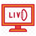 Live Live Ubertragung Live Spiel Symbol