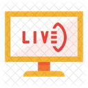 Live Live Ubertragung Live Spiel Symbol