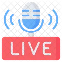 Live Podcast Radio Symbol