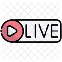 Live Soziale Medien Video Symbol