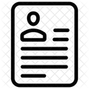 Lebenslauf  Symbol