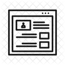 Konto Blog Raster Symbol