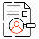 Lebenslauf suchen  Symbol