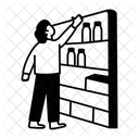 Lebensmitteleinkauf Regale Kauf Symbol