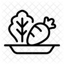 Lebensmittel Gemüse  Symbol