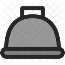 Essensdeckel Cloche Service Symbol