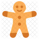 Lebkuchenmann Weihnachtsbrot Weihnachtslebkuchen Icon