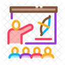 Tiro Con Arco Leccion Educacion Icono