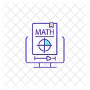 Lecciones de matemáticas en línea  Icono