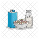 Leche De Cereales Tazon De Cereales Tazon Icon