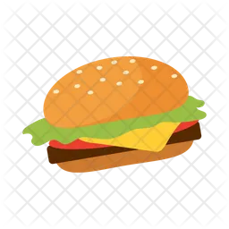 Leckerer Hamburger  Symbol