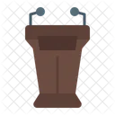 Podium Speech Presentation Icon