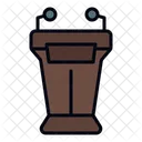 Podium Speech Presentation Icon