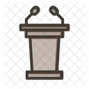 Podium Speech Presentation Icon