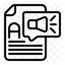 Texte Audio Parole Icône