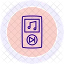 Mp Player Line Icon Icône