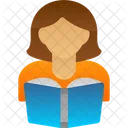 Lectura Libro Hembra Icon