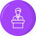 Lecture Presentation Training Icon