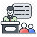 Lecture Presentation Training Icon