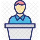 Lecturer Presentation Seminar Icon
