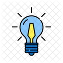 Dashed Line In Flat Color Icon