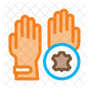 Leder Handschuhe Lederverarbeitung Symbol