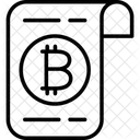 원장 비트코인 암호화폐 아이콘
