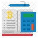 Ledger Book Bitcoin Icon