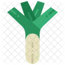 Leek Vegetable Green Icon
