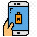 Batterie Schwach Smartphone Symbol