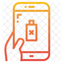 Batterie Schwach Smartphone Symbol