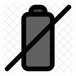 Leere Batterie  Symbol