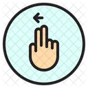 Left Finger Gesture Icon