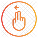 Left Finger Gesture Icon